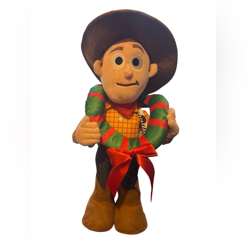 Gemmy Disney Pixar 24" Toy Story 4 Woody w/Wreath Door Greeter Large Figure.
